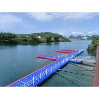 水上塑料浮筒，建設(shè)景區(qū)游船碼頭/浮橋棧道/浮動平臺實體廠家